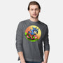 Dog Run Fast-Mens-Long Sleeved-Tee-nickzzarto