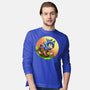 Dog Run Fast-Mens-Long Sleeved-Tee-nickzzarto