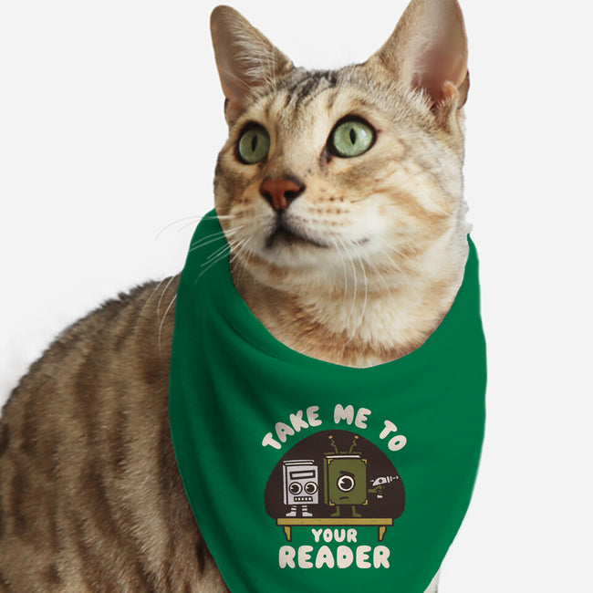 Take Me To Your Reader-Cat-Bandana-Pet Collar-Weird & Punderful