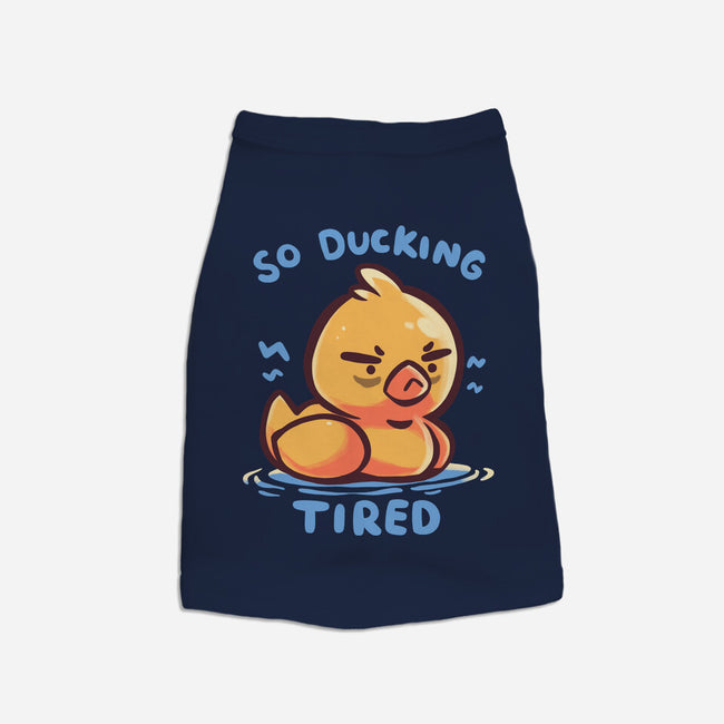 Ducking Tired-Dog-Basic-Pet Tank-TechraNova