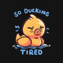 Ducking Tired-Womens-Off Shoulder-Sweatshirt-TechraNova