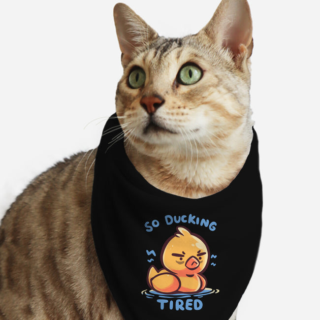 Ducking Tired-Cat-Bandana-Pet Collar-TechraNova