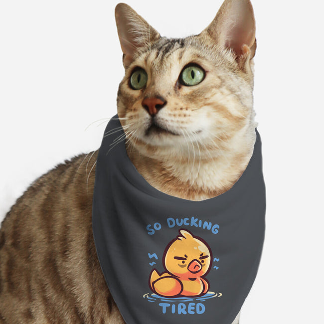 Ducking Tired-Cat-Bandana-Pet Collar-TechraNova