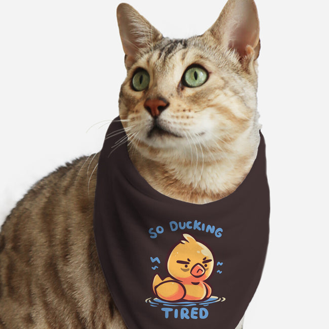 Ducking Tired-Cat-Bandana-Pet Collar-TechraNova