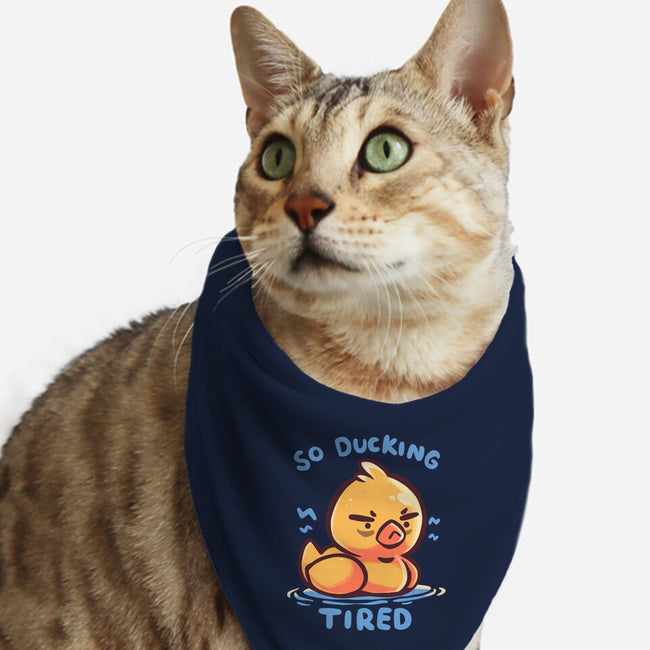 Ducking Tired-Cat-Bandana-Pet Collar-TechraNova