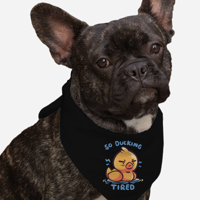 Ducking Tired-Dog-Bandana-Pet Collar-TechraNova