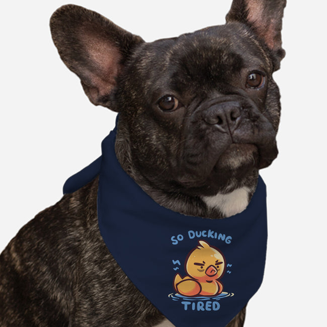 Ducking Tired-Dog-Bandana-Pet Collar-TechraNova