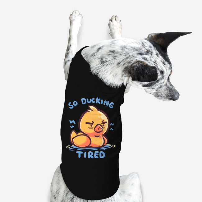 Ducking Tired-Dog-Basic-Pet Tank-TechraNova