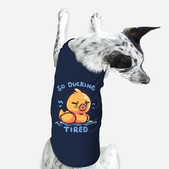 Ducking Tired-Dog-Basic-Pet Tank-TechraNova