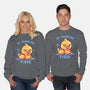 Ducking Tired-Unisex-Crew Neck-Sweatshirt-TechraNova