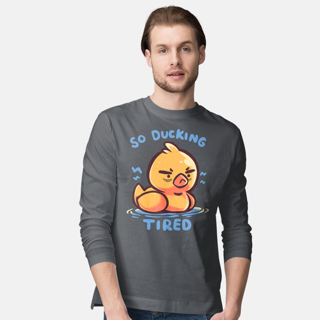 Ducking Tired-Mens-Long Sleeved-Tee-TechraNova