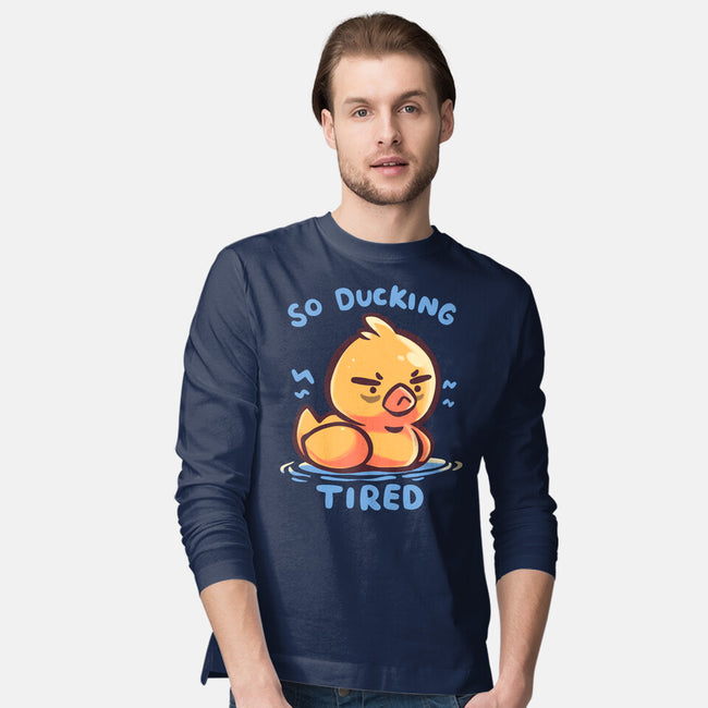 Ducking Tired-Mens-Long Sleeved-Tee-TechraNova