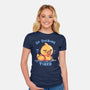 Ducking Tired-Womens-Fitted-Tee-TechraNova