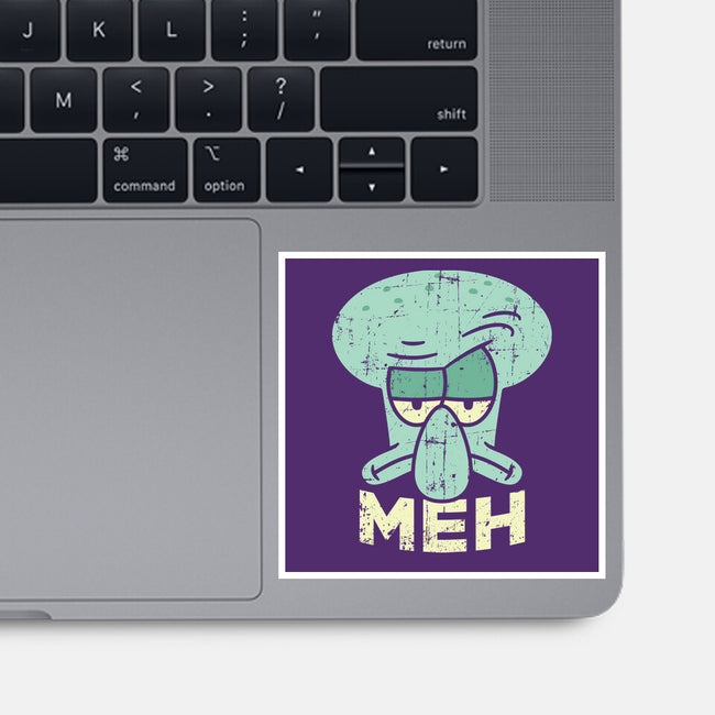 Squid Meh-None-Glossy-Sticker-Xentee