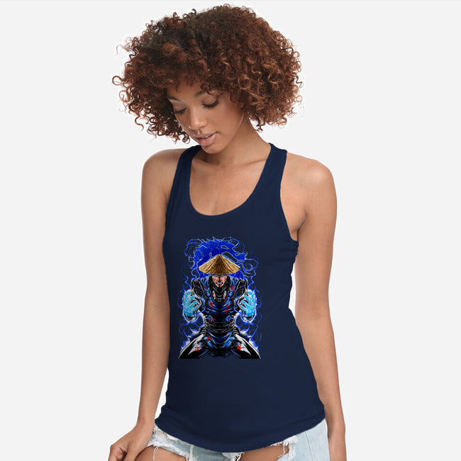 Mortal Fighter 2-Womens-Racerback-Tank-Conjura Geek