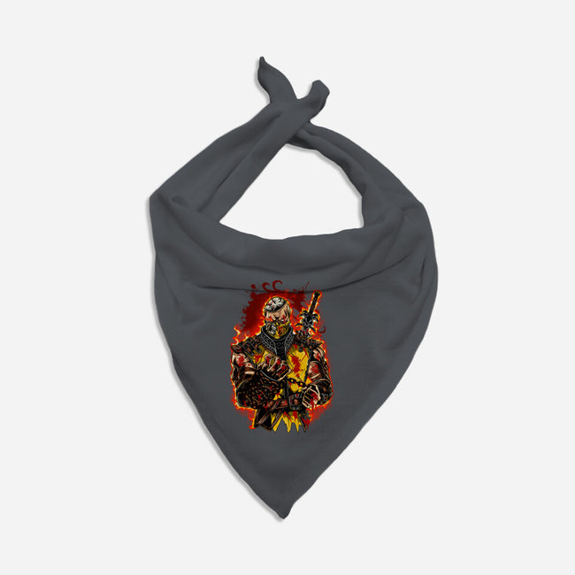 The Mortal Fighter-Dog-Bandana-Pet Collar-Conjura Geek