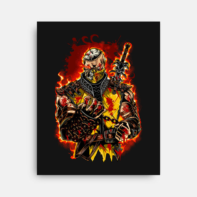The Mortal Fighter-None-Stretched-Canvas-Conjura Geek