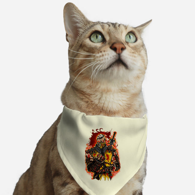 The Mortal Fighter-Cat-Adjustable-Pet Collar-Conjura Geek