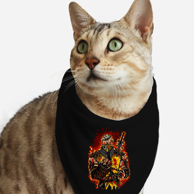 The Mortal Fighter-Cat-Bandana-Pet Collar-Conjura Geek