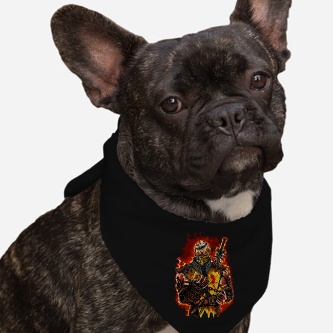 The Mortal Fighter-Dog-Bandana-Pet Collar-Conjura Geek