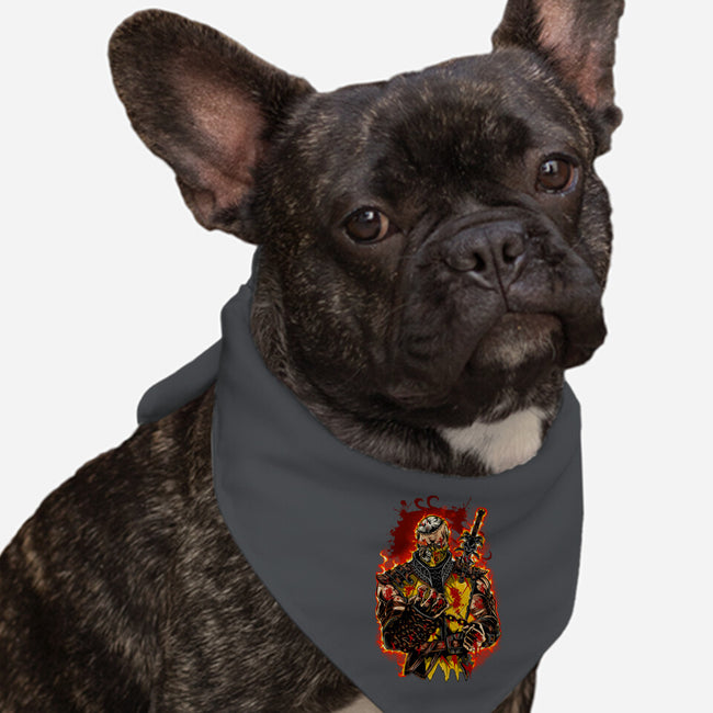 The Mortal Fighter-Dog-Bandana-Pet Collar-Conjura Geek