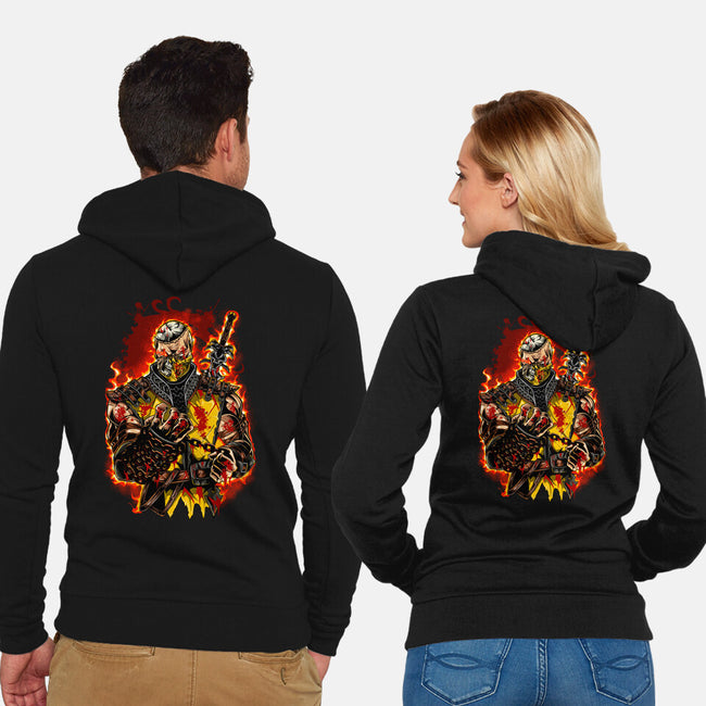 The Mortal Fighter-Unisex-Zip-Up-Sweatshirt-Conjura Geek