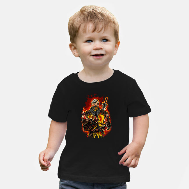 The Mortal Fighter-Baby-Basic-Tee-Conjura Geek
