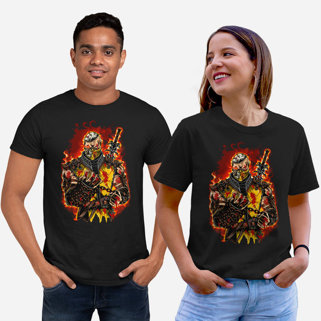 The Mortal Fighter-Unisex-Basic-Tee-Conjura Geek