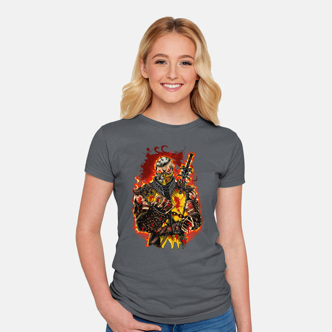 The Mortal Fighter-Womens-Fitted-Tee-Conjura Geek