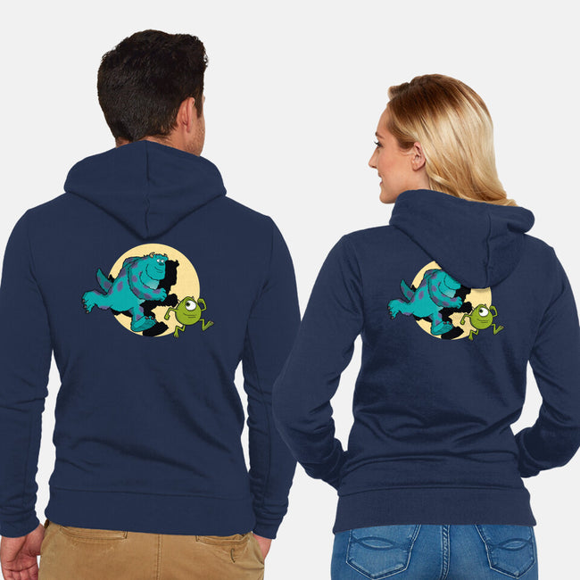 Monsters Adventures-Unisex-Zip-Up-Sweatshirt-jasesa