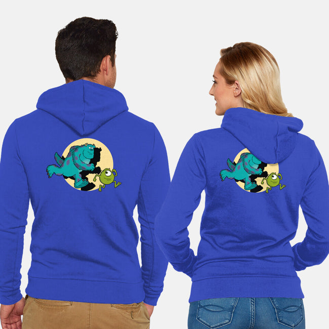 Monsters Adventures-Unisex-Zip-Up-Sweatshirt-jasesa