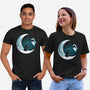 Love Robot Moon-Unisex-Basic-Tee-Vallina84