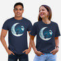 Love Robot Moon-Unisex-Basic-Tee-Vallina84