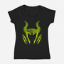 The Evil Fairy-Womens-V-Neck-Tee-pigboom