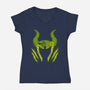 The Evil Fairy-Womens-V-Neck-Tee-pigboom