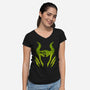 The Evil Fairy-Womens-V-Neck-Tee-pigboom