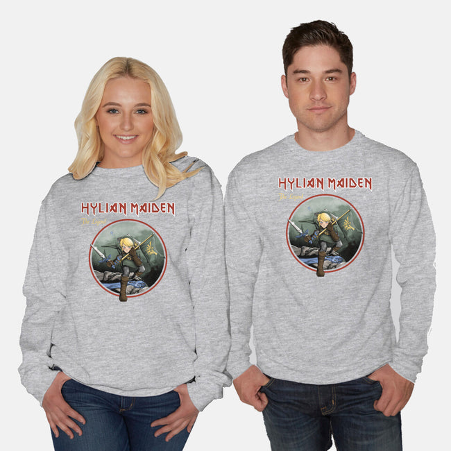 Hylian Maiden-Unisex-Crew Neck-Sweatshirt-retrodivision