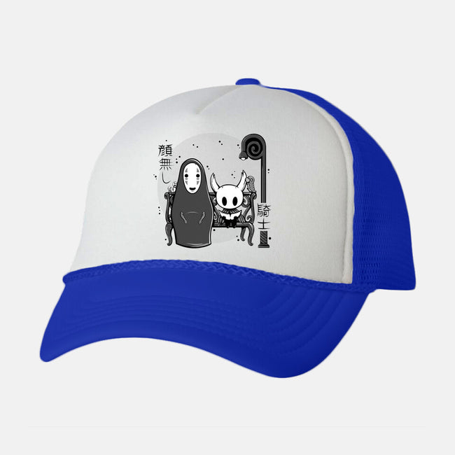 Hollow Face-Unisex-Trucker-Hat-Ca Mask