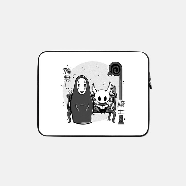 Hollow Face-None-Zippered-Laptop Sleeve-Ca Mask