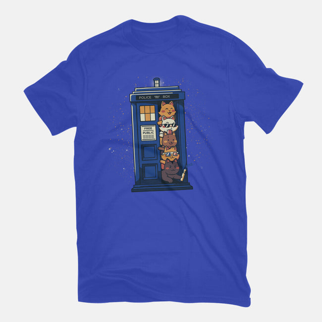 Tardis Cats-Womens-Basic-Tee-tobefonseca