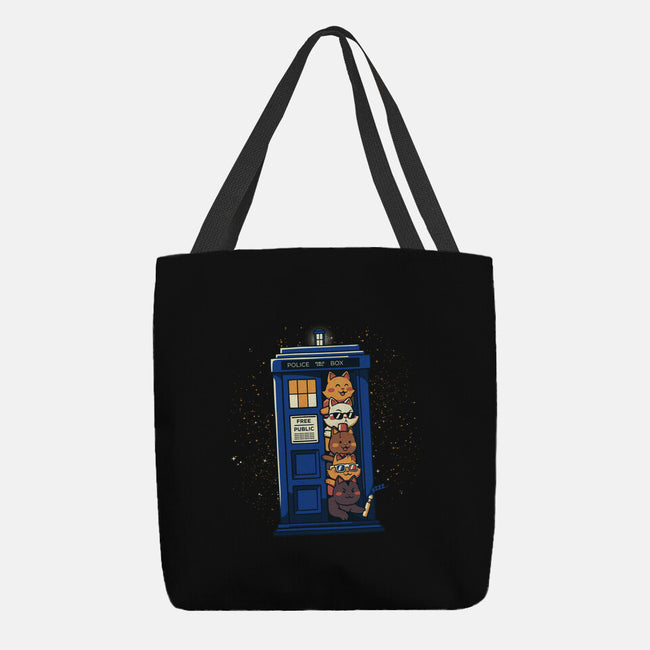 Tardis Cats-None-Basic Tote-Bag-tobefonseca