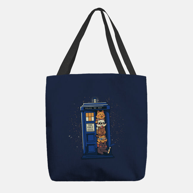 Tardis Cats-None-Basic Tote-Bag-tobefonseca