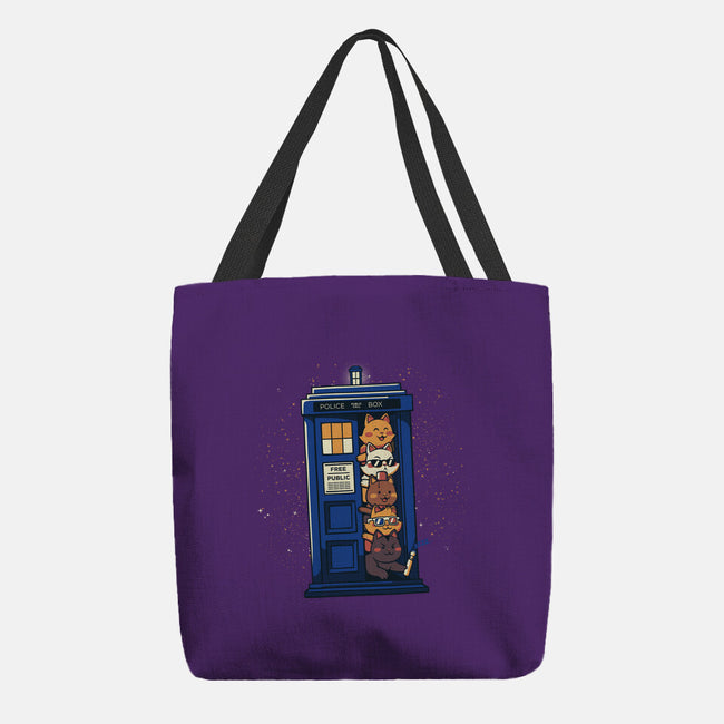 Tardis Cats-None-Basic Tote-Bag-tobefonseca