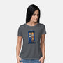 Tardis Cats-Womens-Basic-Tee-tobefonseca