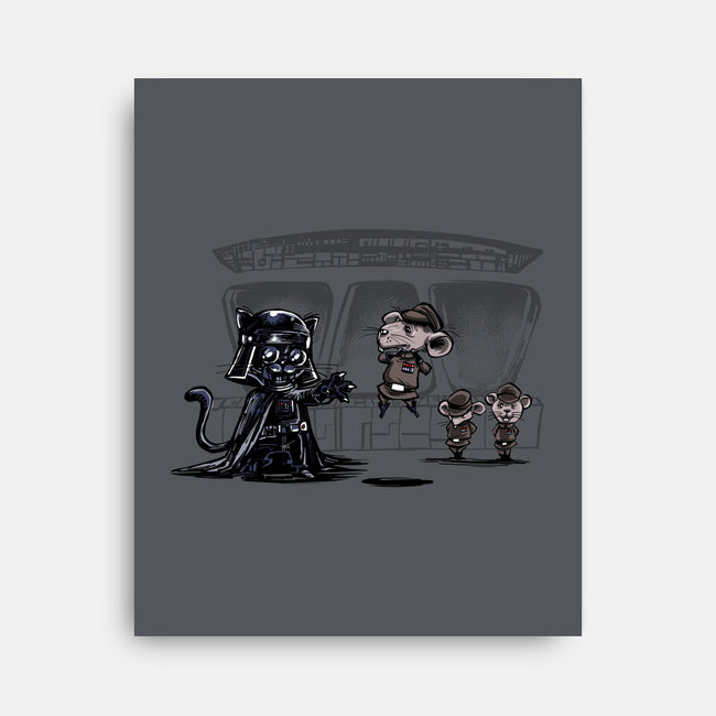 Cat Vader-None-Stretched-Canvas-zascanauta