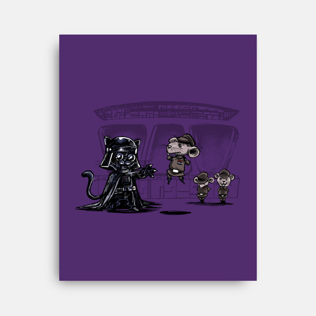 Cat Vader-None-Stretched-Canvas-zascanauta