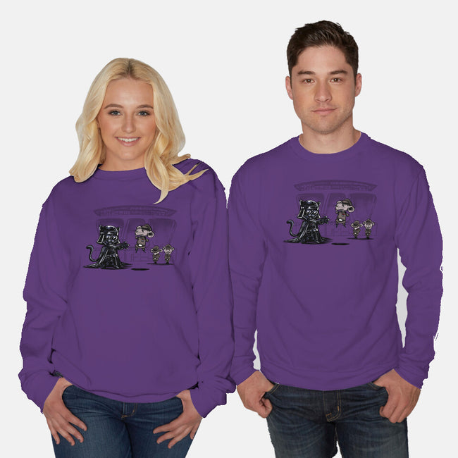 Cat Vader-Unisex-Crew Neck-Sweatshirt-zascanauta