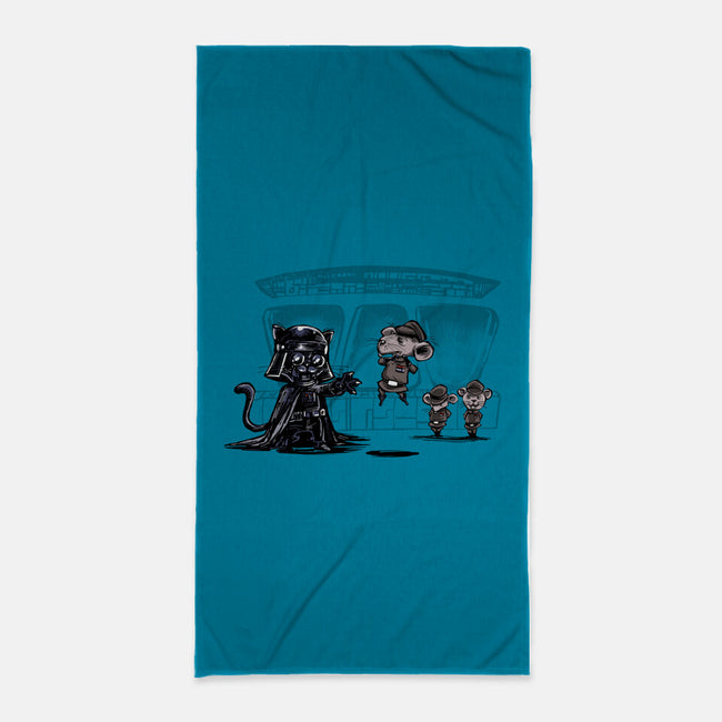 Cat Vader-None-Beach-Towel-zascanauta