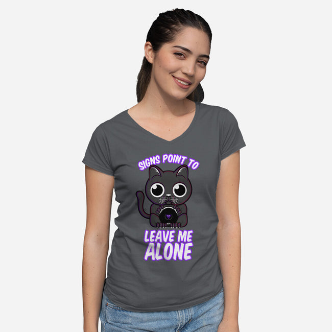 Most Magic 8 Ball-Womens-V-Neck-Tee-SubBass49