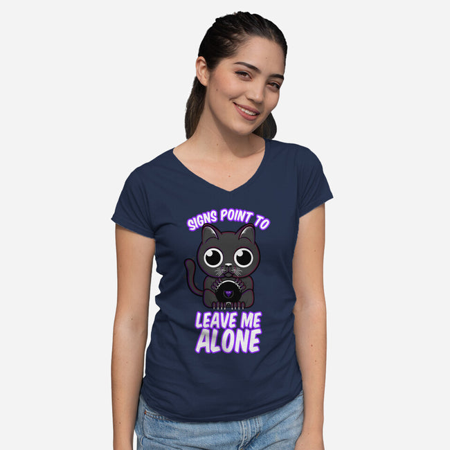 Most Magic 8 Ball-Womens-V-Neck-Tee-SubBass49